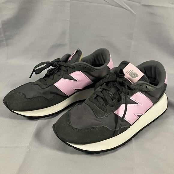 New Balance 237 Shoes Womens Size 9.5 Black Pink Suede Nylon Sneakers WS237YA - Picture 13 of 13